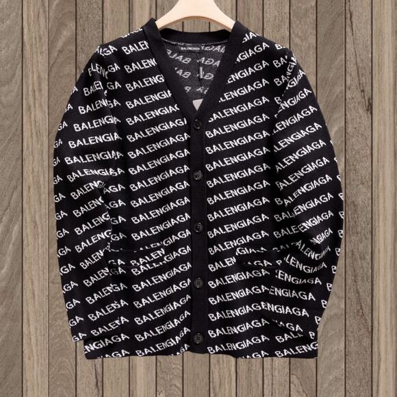 Balenciaga black button down sweater - Picture 1 of 5